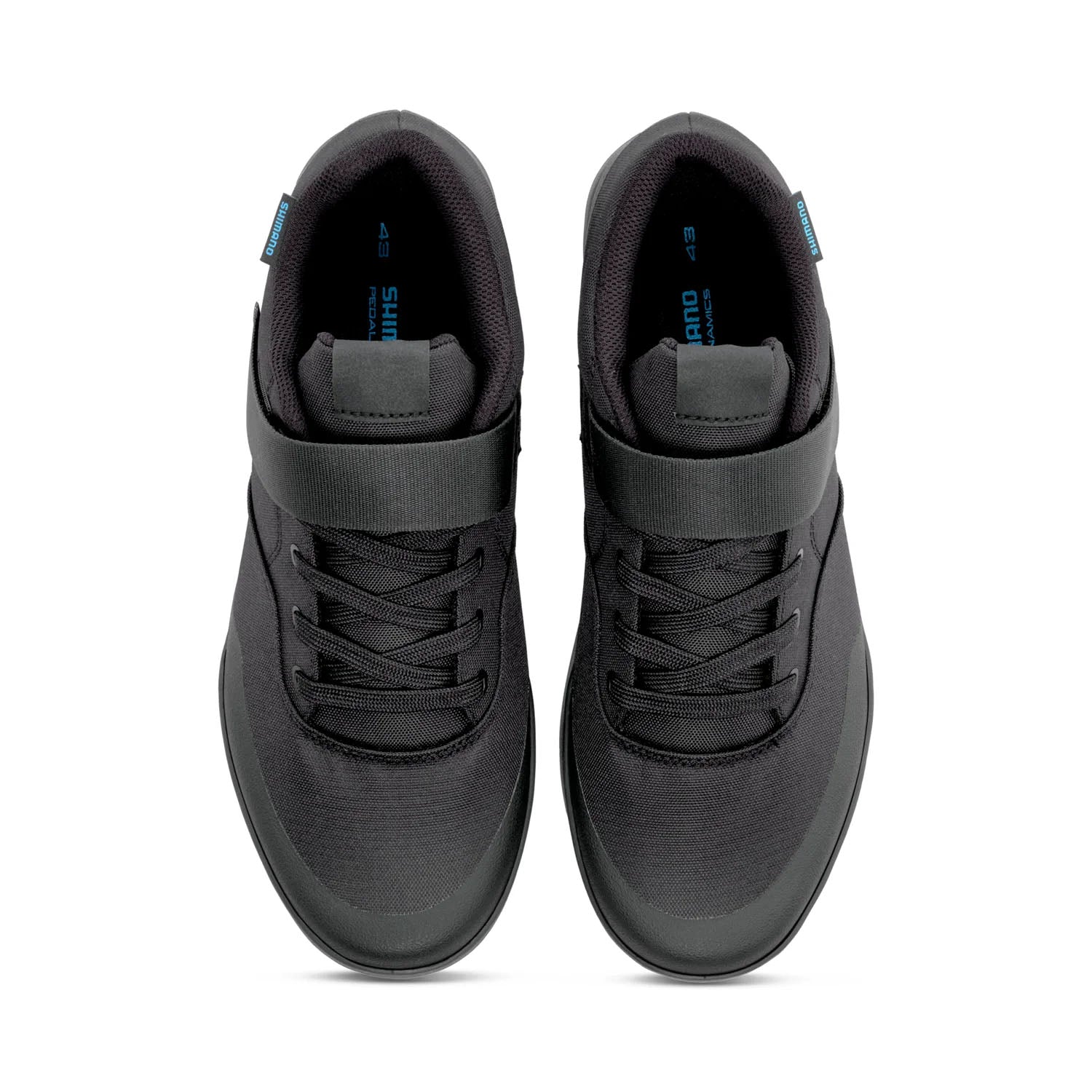 Shimano GE500 Bicycle Shoes Black, studio top view