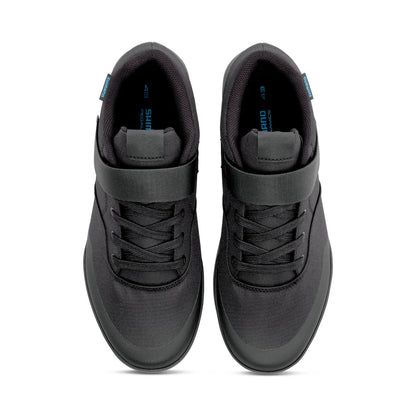 Shimano GE500 Bicycle Shoes Black, studio top view