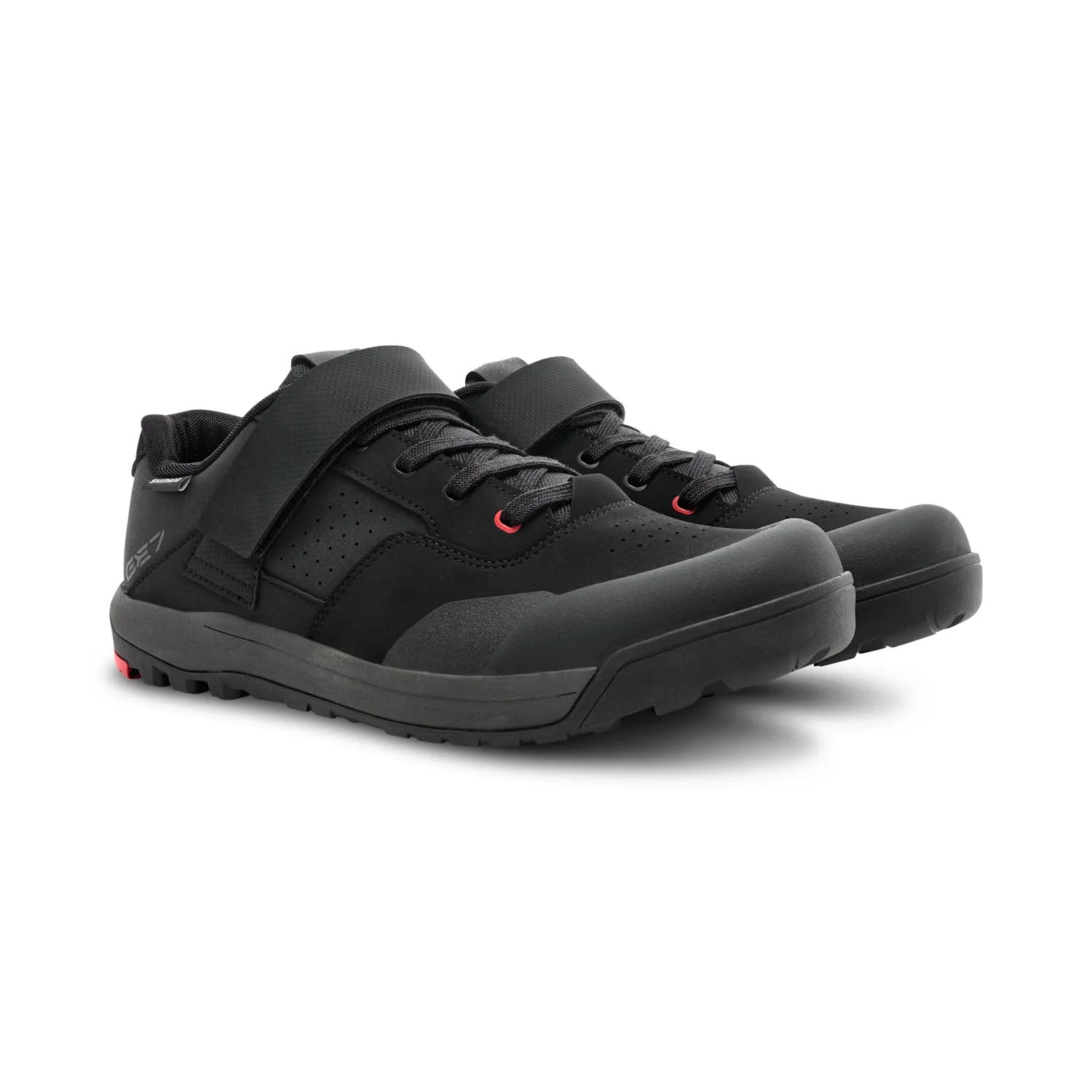 Shimano GE700 Cycling Shoes Black, studio pair view