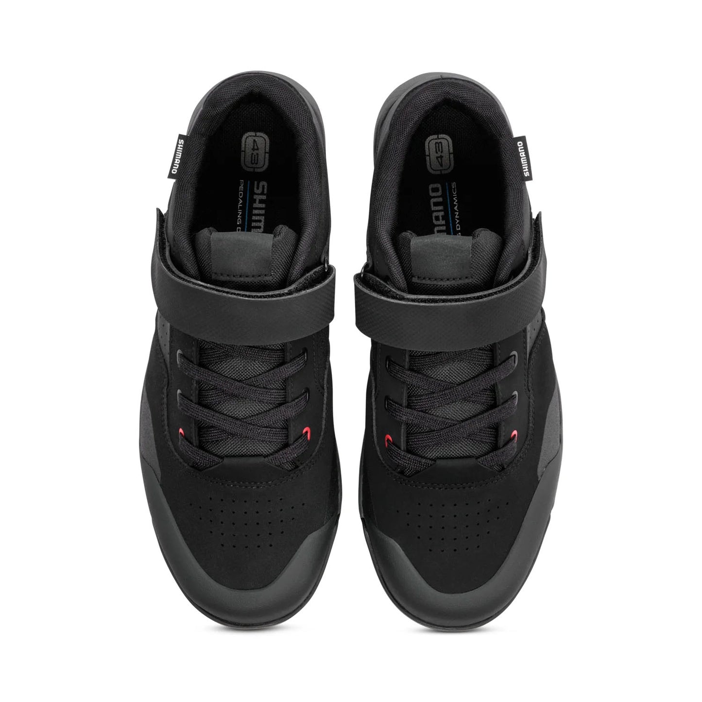 Shimano GE700 Cycling Shoes Black, studio top view