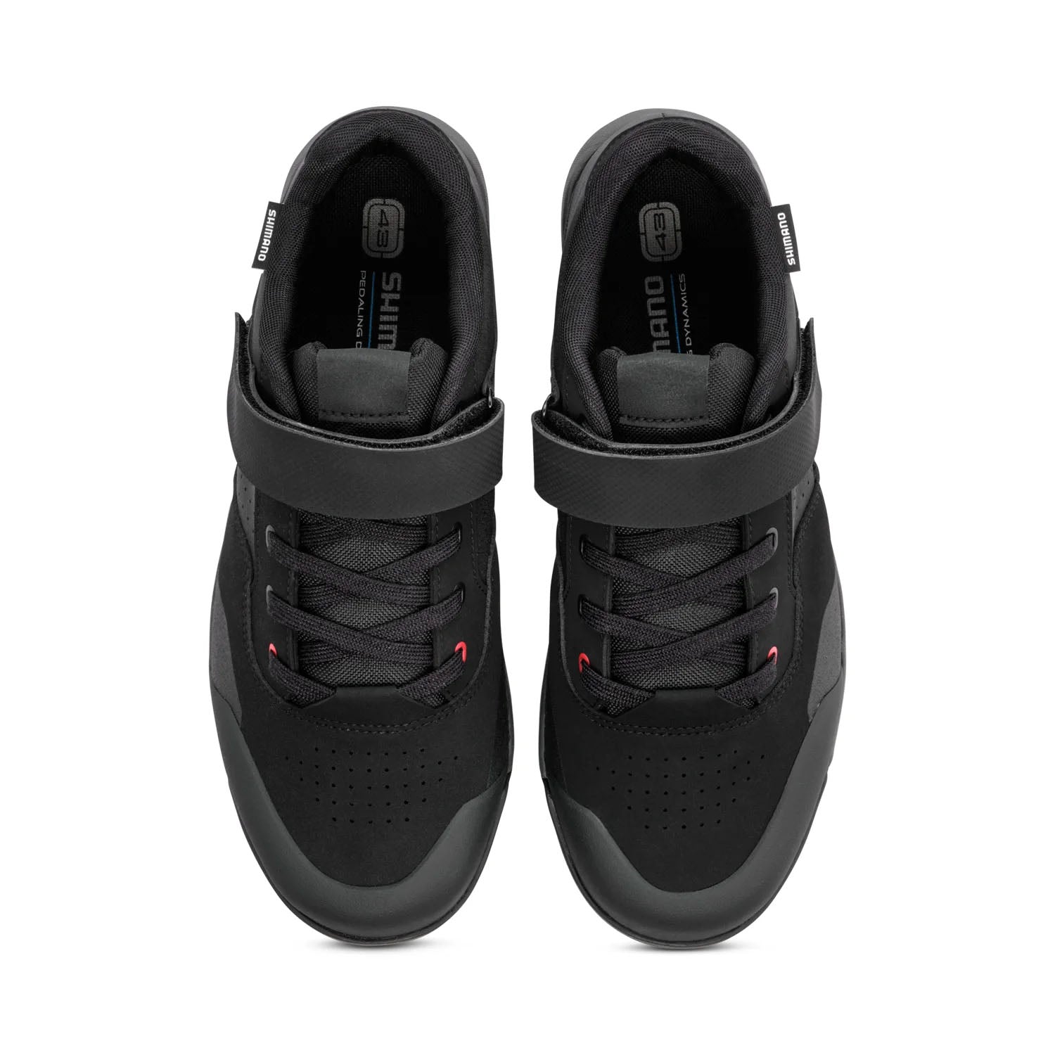 Shimano GE700 Cycling Shoes Black, studio top view