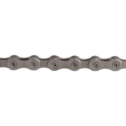 Shimano XT HG95 Chain 10 Speed 116 Links Silver Studio Image Close Up