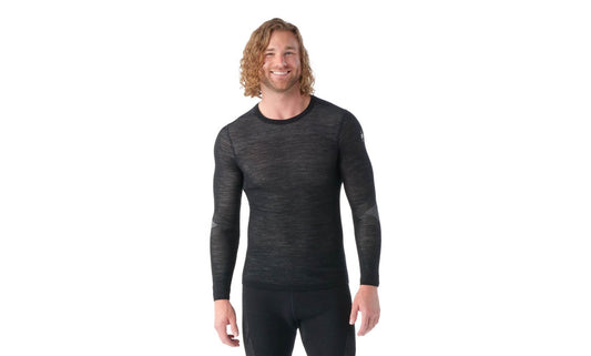 Smartwool Intraknit Thermal Merino Base Layer Crew Black/White