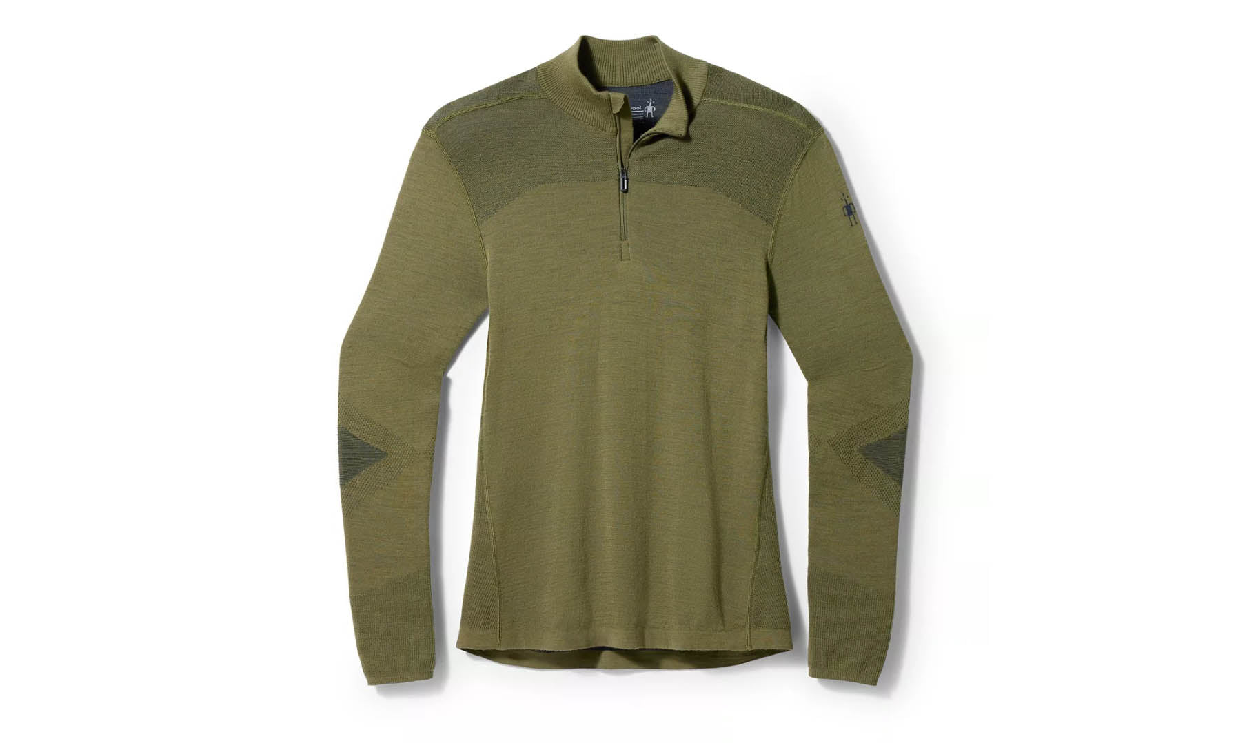 Smartwool Intraknit Thermal Merino Base 1/4 Zip Moss