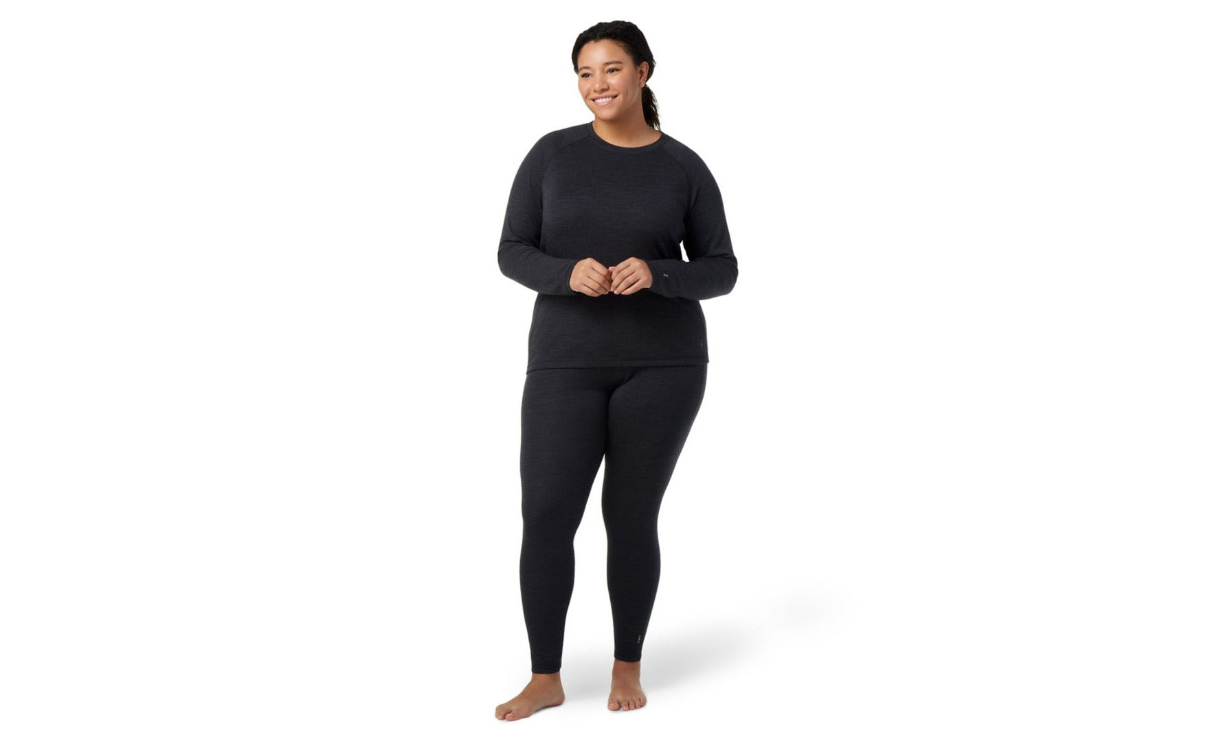 Smartwool Womens Thermal Merino Base Layer Plus Size Charcoal