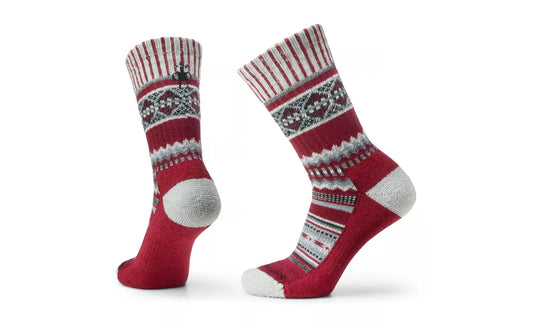Smartwool Everyday Snowed In Sweater Crew Socks Tibetan Red