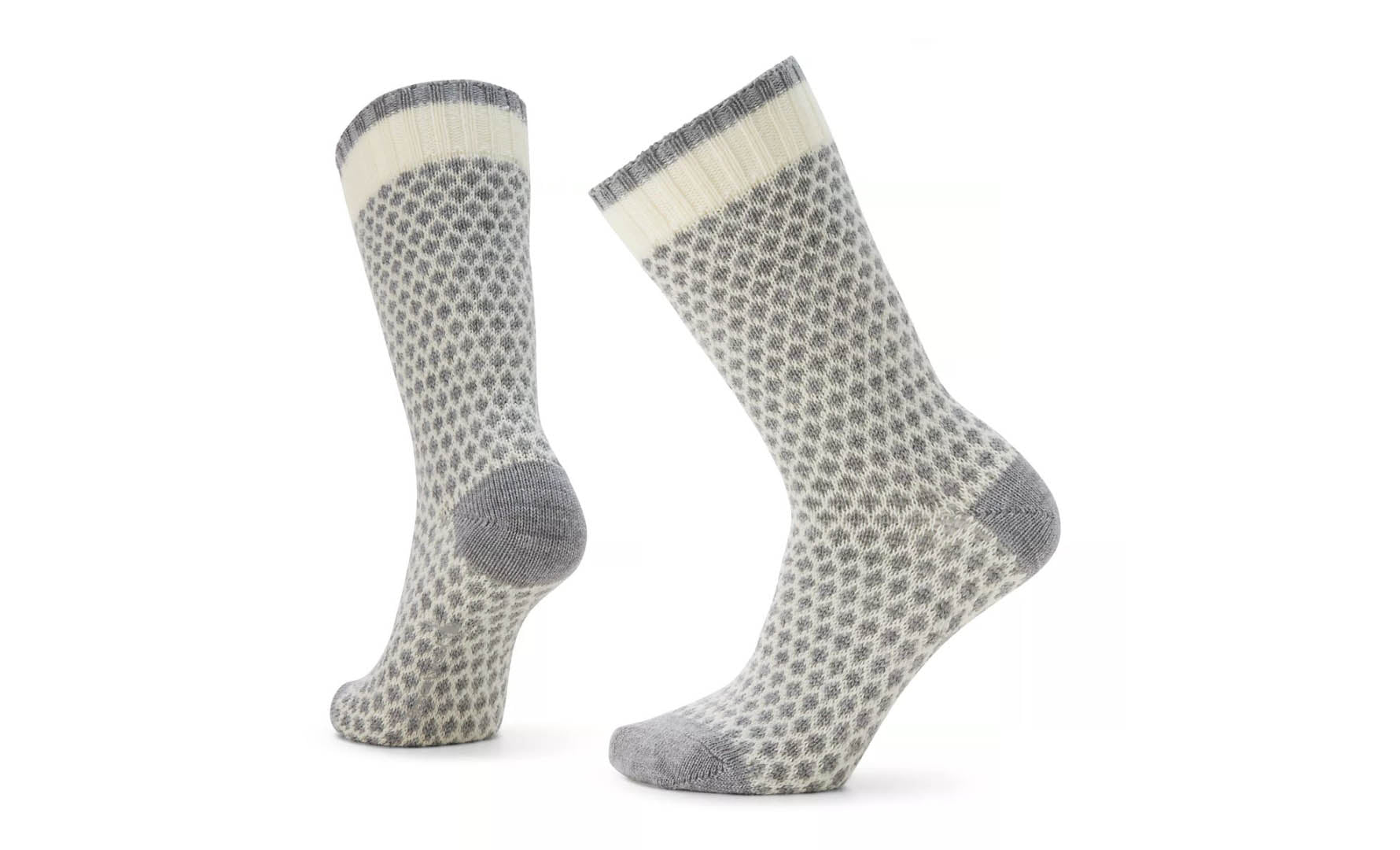 Smartwool Unisex Everyday Popcorn Polka Dot Crew Socks Natural merino wool 