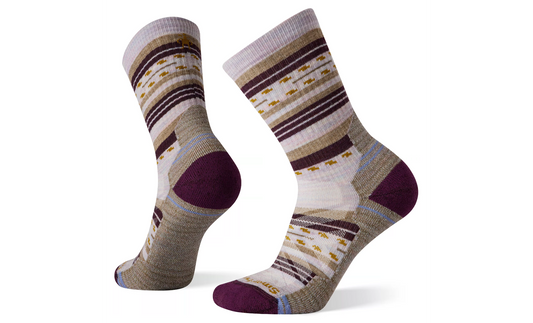 Smartwool Womens Hike Light Cushion Margarita Crew Merino Wool Socks Purple