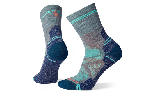 Smartwool Womens Hike Light Cushion Mid Crew Merino Wool Socks Medium Gray