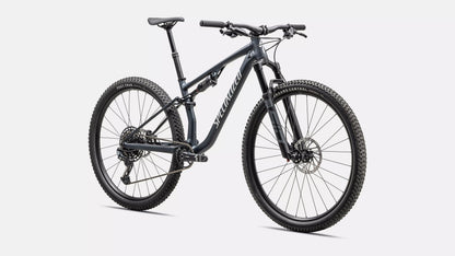 Specialized Chisel Comp Satin Metallic Deep Lake/ Gloss White, studio front quarter view