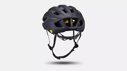 Back angled view of the Specialized Loma Helmet in black against a white background.