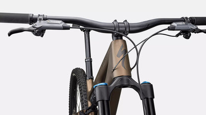Specialized Stumpjumper 15 Comp Satin Burnt Gold/ Gunmetal, studio front detail view