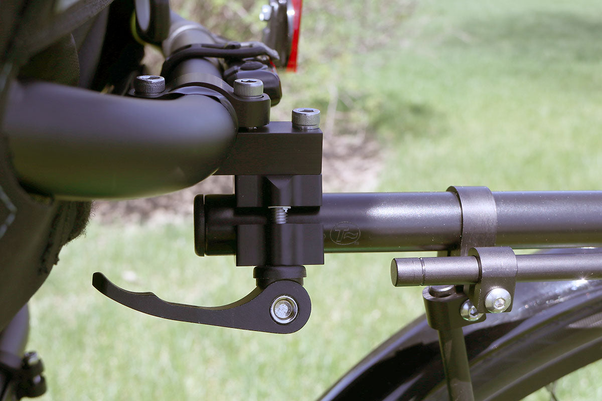 T-Cycle Easy Trike Rack (Reversible One Side) 1.0in mounted on a green ICE Adventure