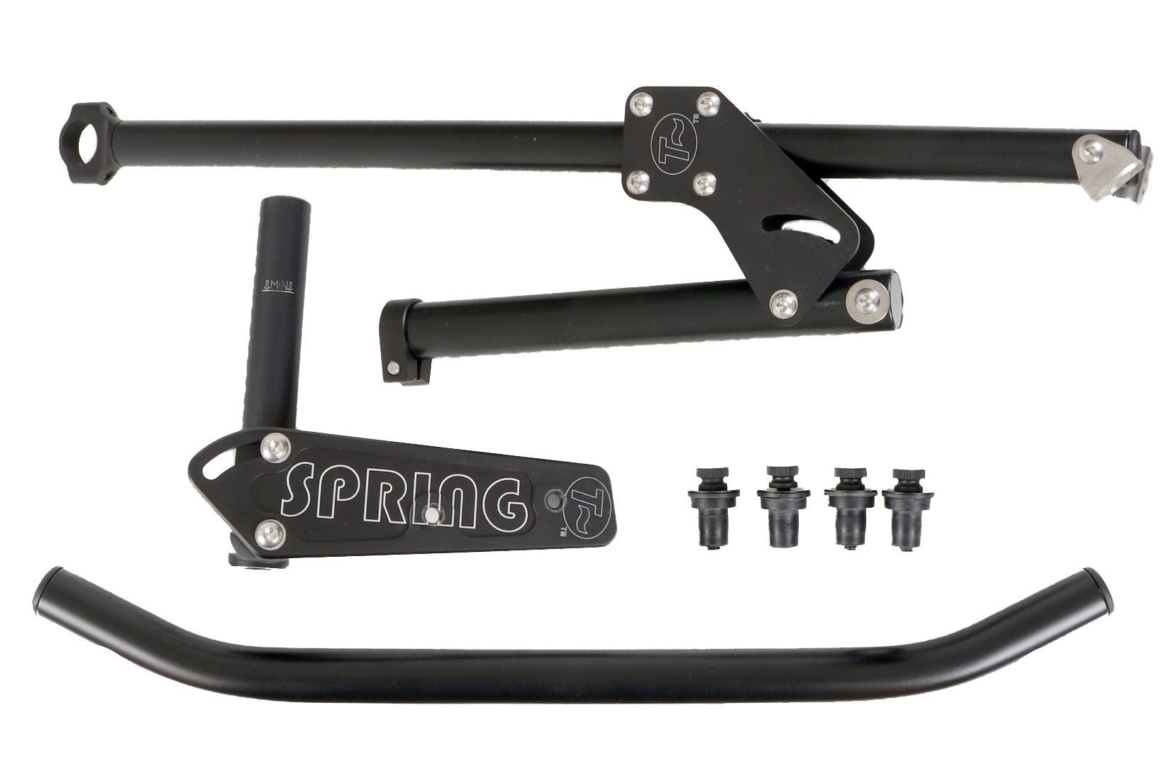 All parts of the T-cycle Windwrap Spring Fairing laid out.