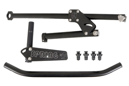 All parts of the T-cycle Windwrap Spring Fairing laid out.