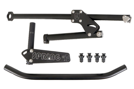All parts of the T-cycle Windwrap Spring Fairing laid out.