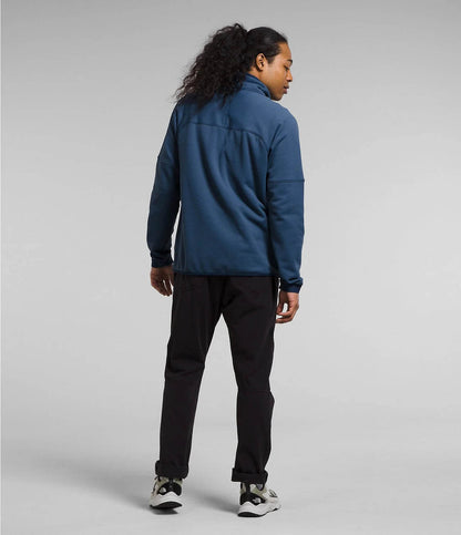The North Face Mens Canyonlands High Altitude 1/2 Zip Shady Blue back studio image