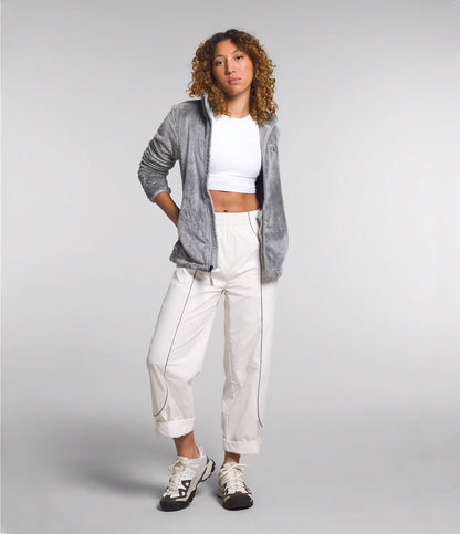 The North Face Women's Osito Jacket Meld Grey Natl Park Foundation, studio full length front view