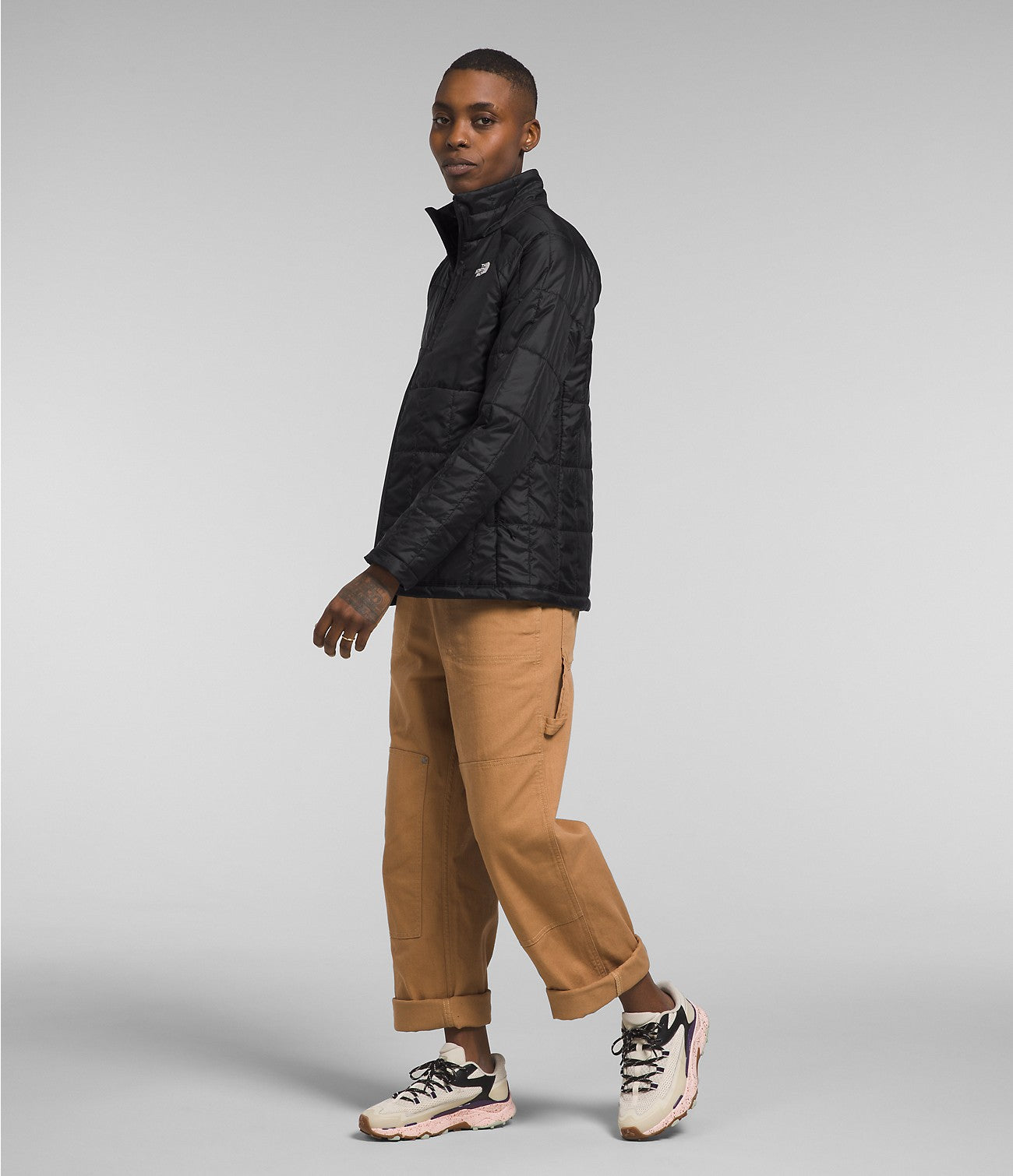 The North Face Womens Circaloft Jacket Black Front Studio 