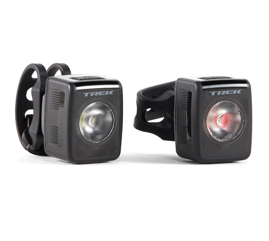 Trek Ion 200 RT/Flare RT USB Rechargeable Light Set, studio front quarter view