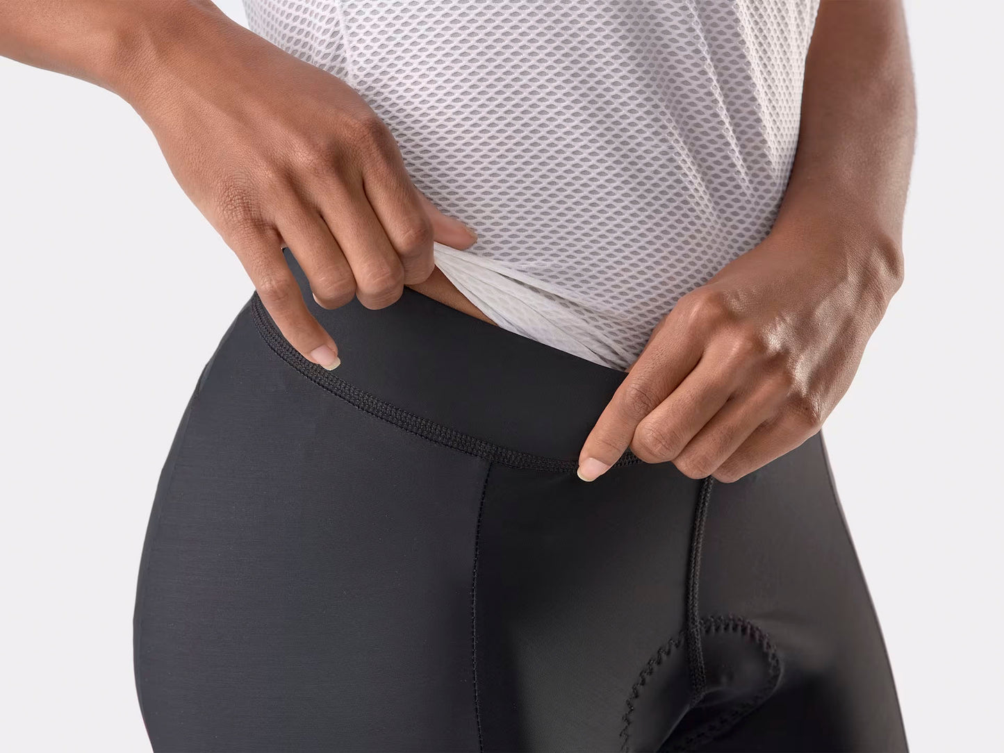 Trek Solstice Women's Cycling Short, studio waist detail view