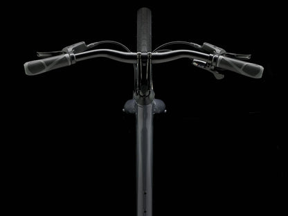 Trek Verve 2 Lowstep Gen 5 Galactic Grey, studio cockpit view