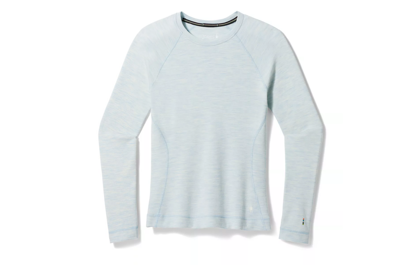 Smartwool Womens Thermal Base Layer Crew Winter Sky Studio Image