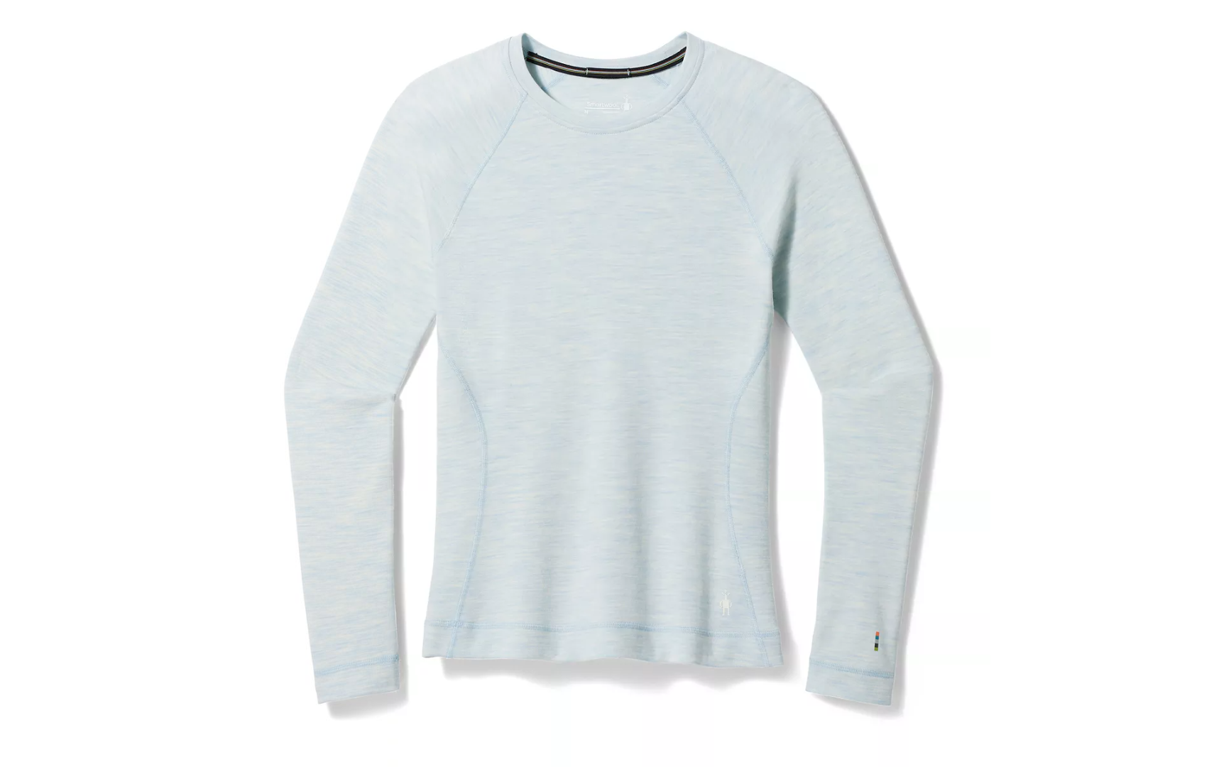 Smartwool Womens Thermal Base Layer Crew Winter Sky Studio Image