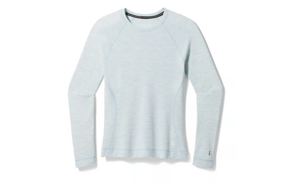 Smartwool Womens Thermal Base Layer Crew Winter Sky Studio Image