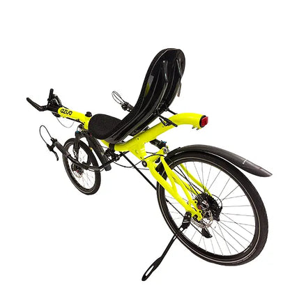 Azub Six 20/26 USS 2x10 Speed Shimano Cues  Shiny Neon Yellow Recumbent Bike