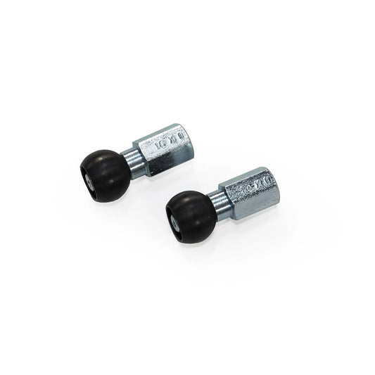 Side view of the Burley Coho Nutted Axle Adapter M10 x 1.0mm, shown on a white background.