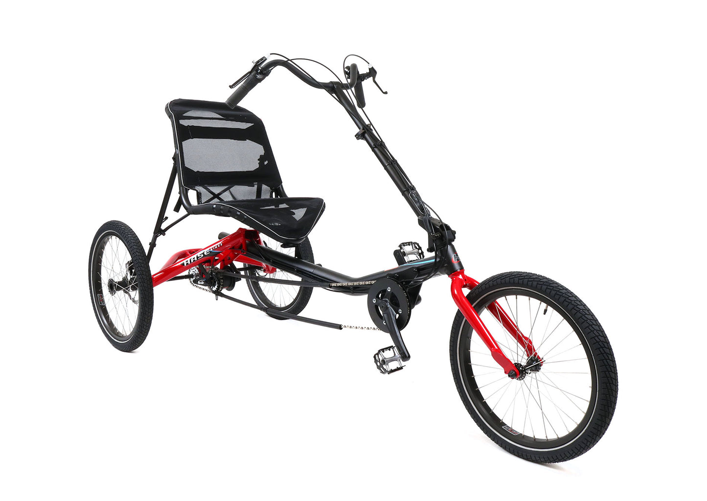 Hase Trigo UP with Differential Red Recumbent Trike