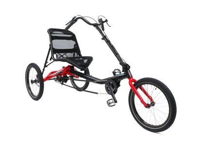 Hase Trigo UP with Differential Red Recumbent Trike