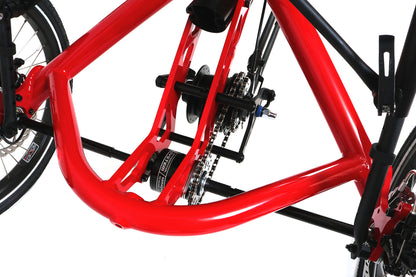 Hase Trigo UP with Differential Red Recumbent Trike