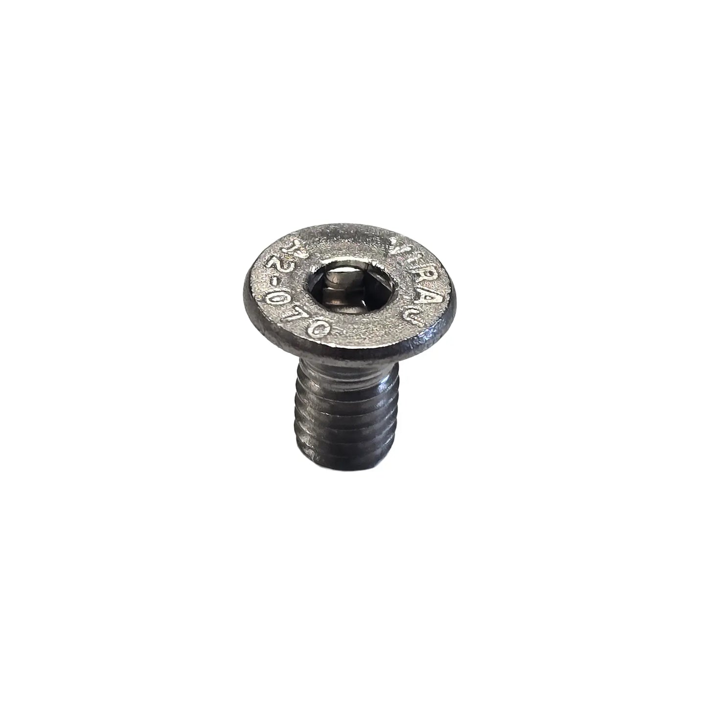 Angled view of the HP Velotechnik Bolt for Front Suspension Stabilizer Bracket against a white background.