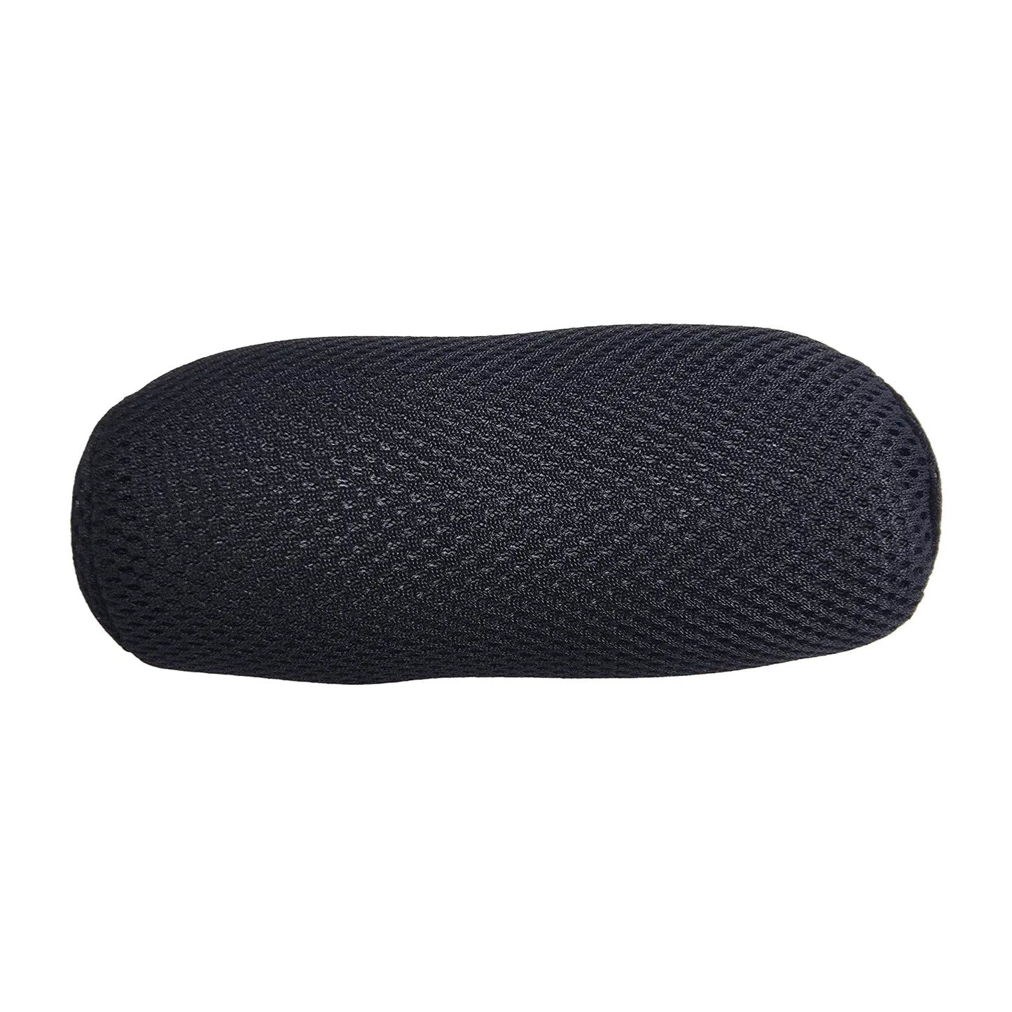 Front view of the HP Velotechnik Cushion for ErgoMesh Seat Headrest in black against a white background.