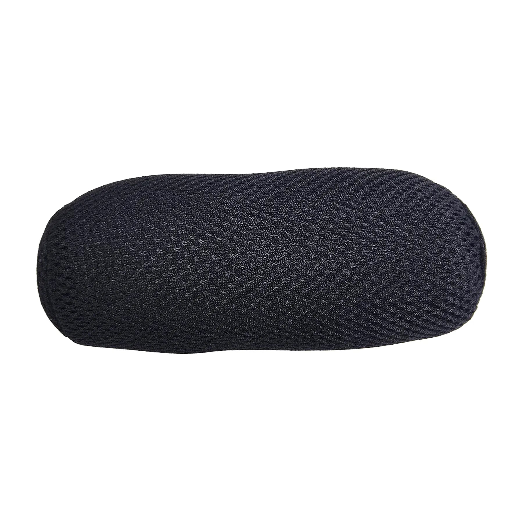 Front view of the HP Velotechnik Cushion for ErgoMesh Seat Headrest in black against a white background.