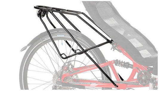 HP Velotechnik Speedmachine Rear Rack mounted on bike