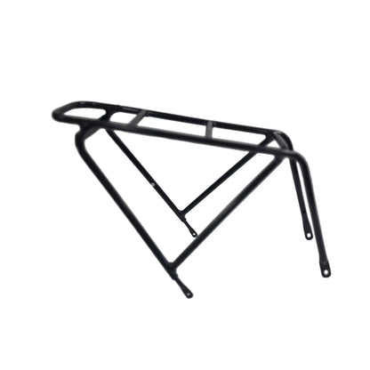 Side view of the HP Velotechnik Top Load Rack Extension in black against a white background. 