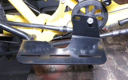 HP Velotechnik Battery Mount Scorpion fx 2/fs 20/fs Plus 20 or 26 right-hand side, top view shown mounted on trike