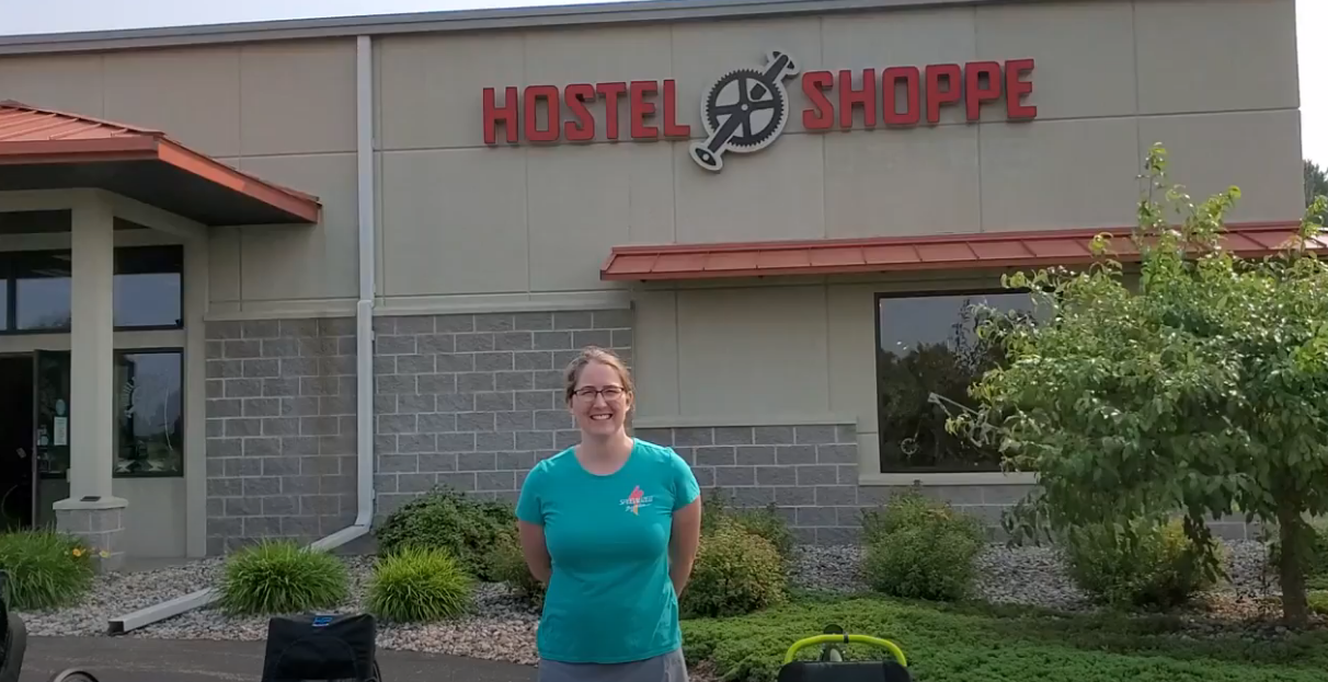 Hostel Shoppe Owner, Breanna, explains the uses of various Radical Designs bags.