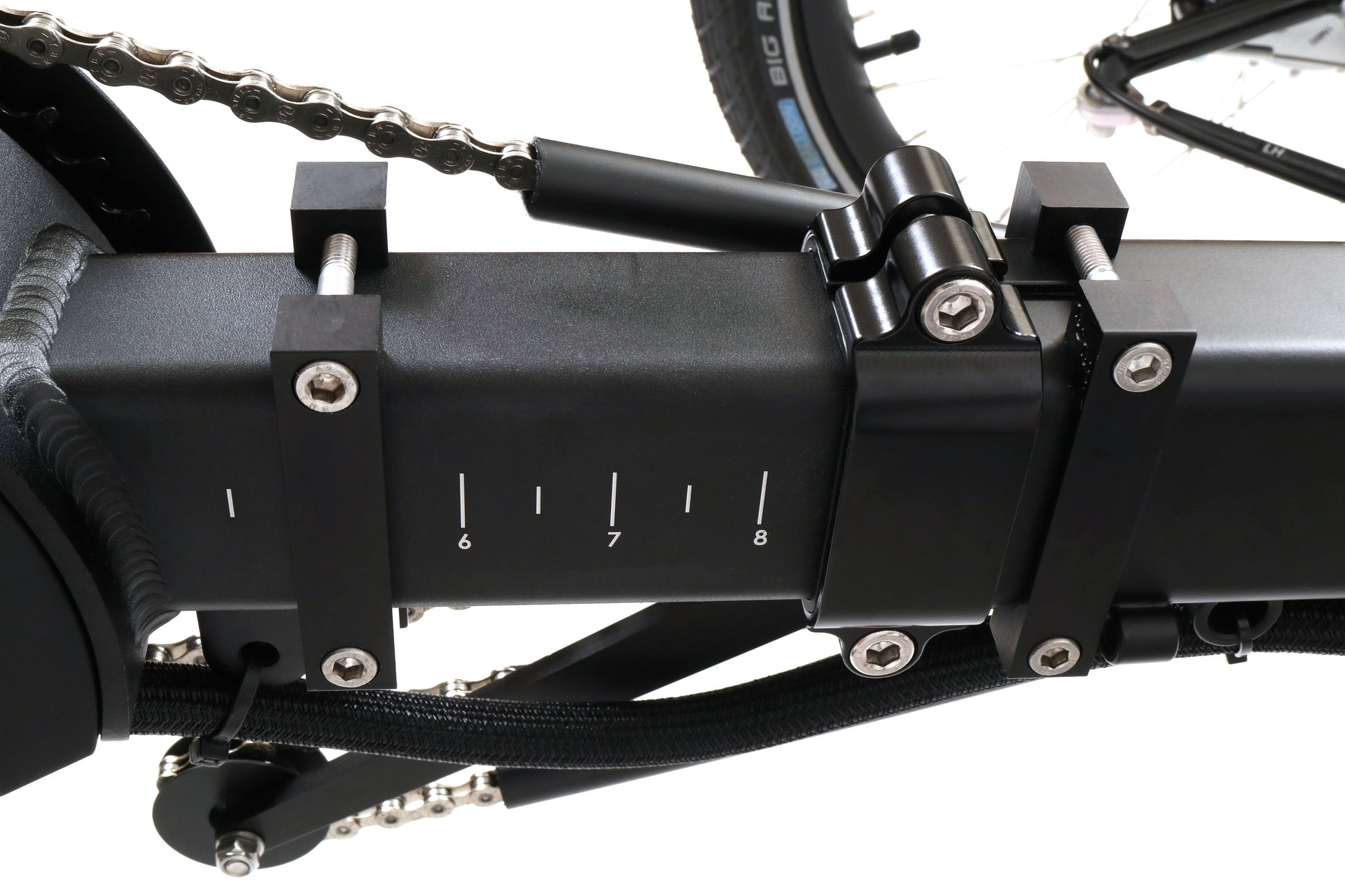 TerraCycle T-Cycle automatic Chain Tensioner for Rectangular Tubing  Greenspeed Magnum Recumbent Trike
