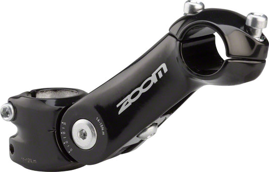 Zoom TDS-C297 Aluminum Adjustable angle 1 1/8" Black Stem