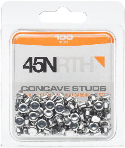 Box of 100 concave studs for 45Nrth tires.