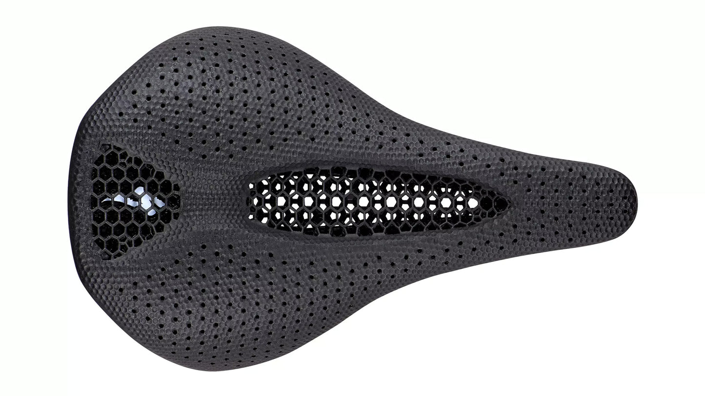 Specialized Power Pro Mirror Saddle Black showing the top on a white background.