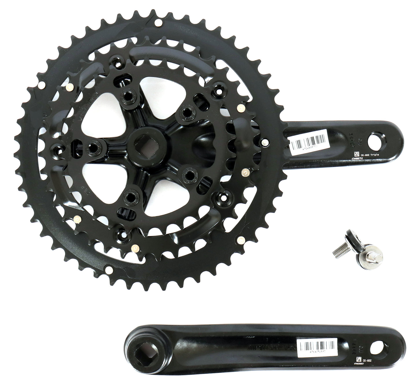 Full Speed Ahead Vero Triple JIS Crankset 130 BCD /170mm on a white background