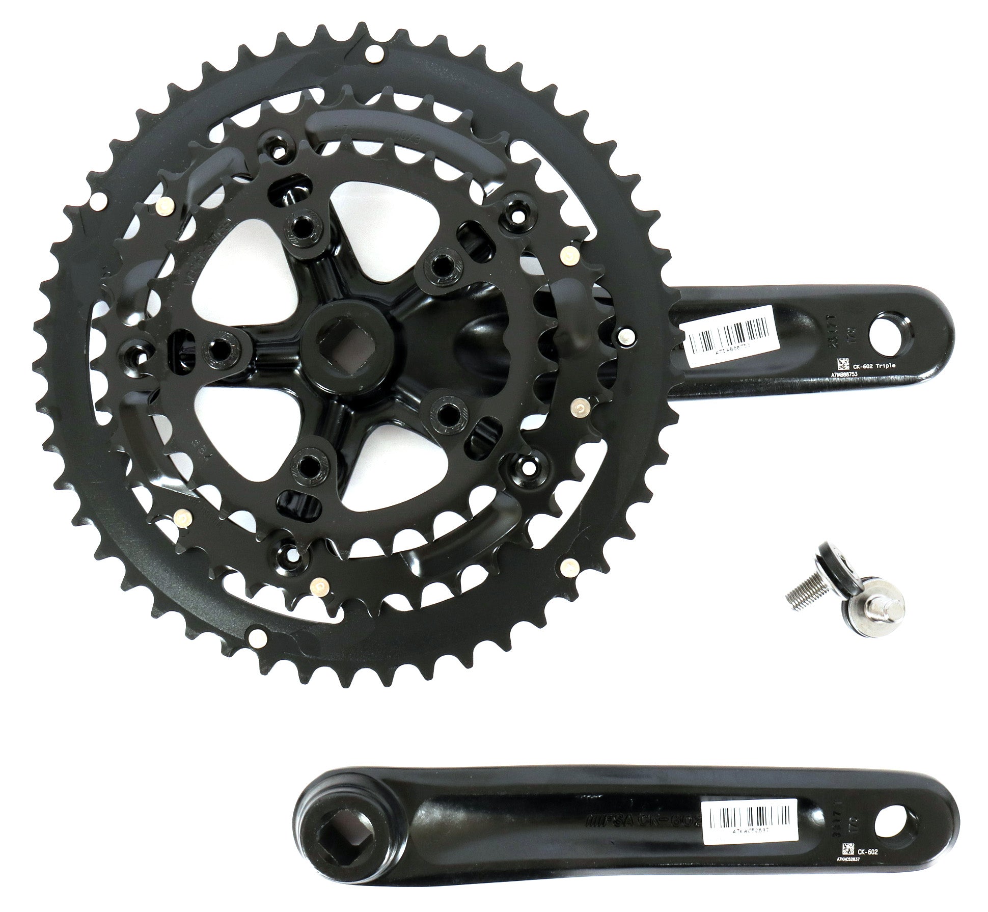 Full Speed Ahead Vero Triple JIS Crankset 130 BCD /170mm on a white background