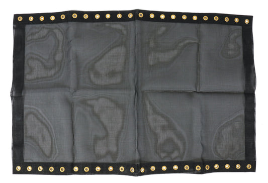 Greenspeed Magnum XL 22 Hole Seat Fabric showing the bottom on a white background