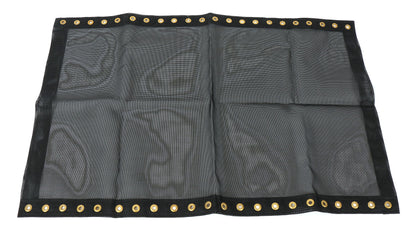 Greenspeed Magnum XL 22 Hole Seat Fabric showing the bottom on a white background