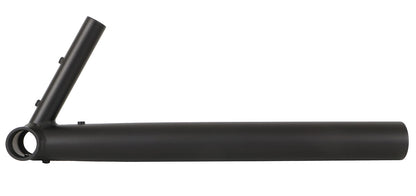 HP Velotechnik Front Boom KO Black with Scale with Derailleur Tube side view.